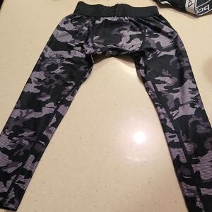 BCG Kids' Black and Gray Camo Leggings